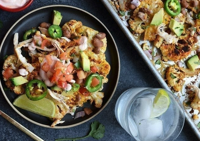 Loaded Cauliflower Nachos