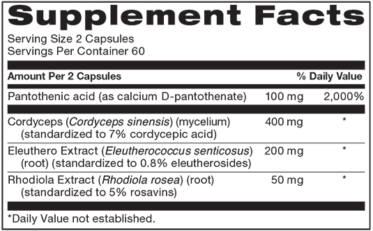 adrenamin supplement facts