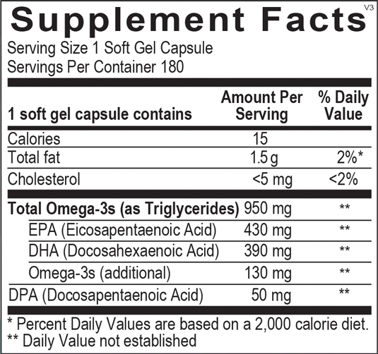 complete omega+ supplement facts