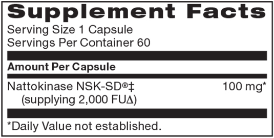 nattokinase supplement facts