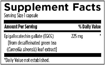 green tea extract supplement facts