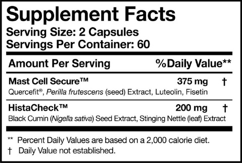 histaquel supplement facts