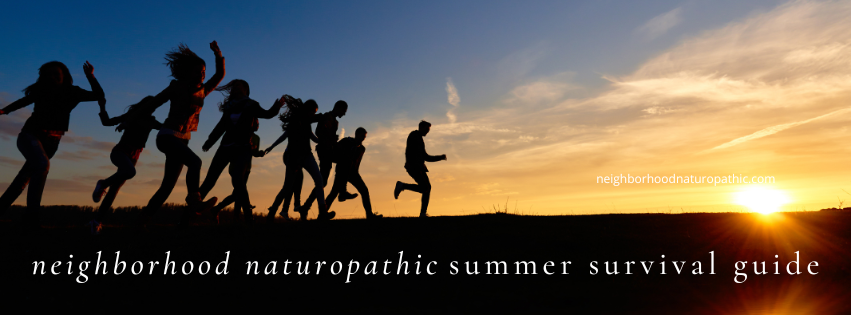 group of people doing outdoor activities in Minneapolis St Paul in the summer using natural sun protection, iv hydration, natural remedies, and summer self-care as guided in the Summer Survival Guide by Minneapolis St Paul leading doctors at Neighborhood Naturopathic