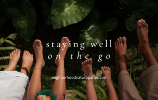 Family during spring break travel staying hydrated and engaging in outdoor activities to boost immunity. Neighborhood Naturopathic in Minneapolis St Paul offers tips for Staying Well on the Go